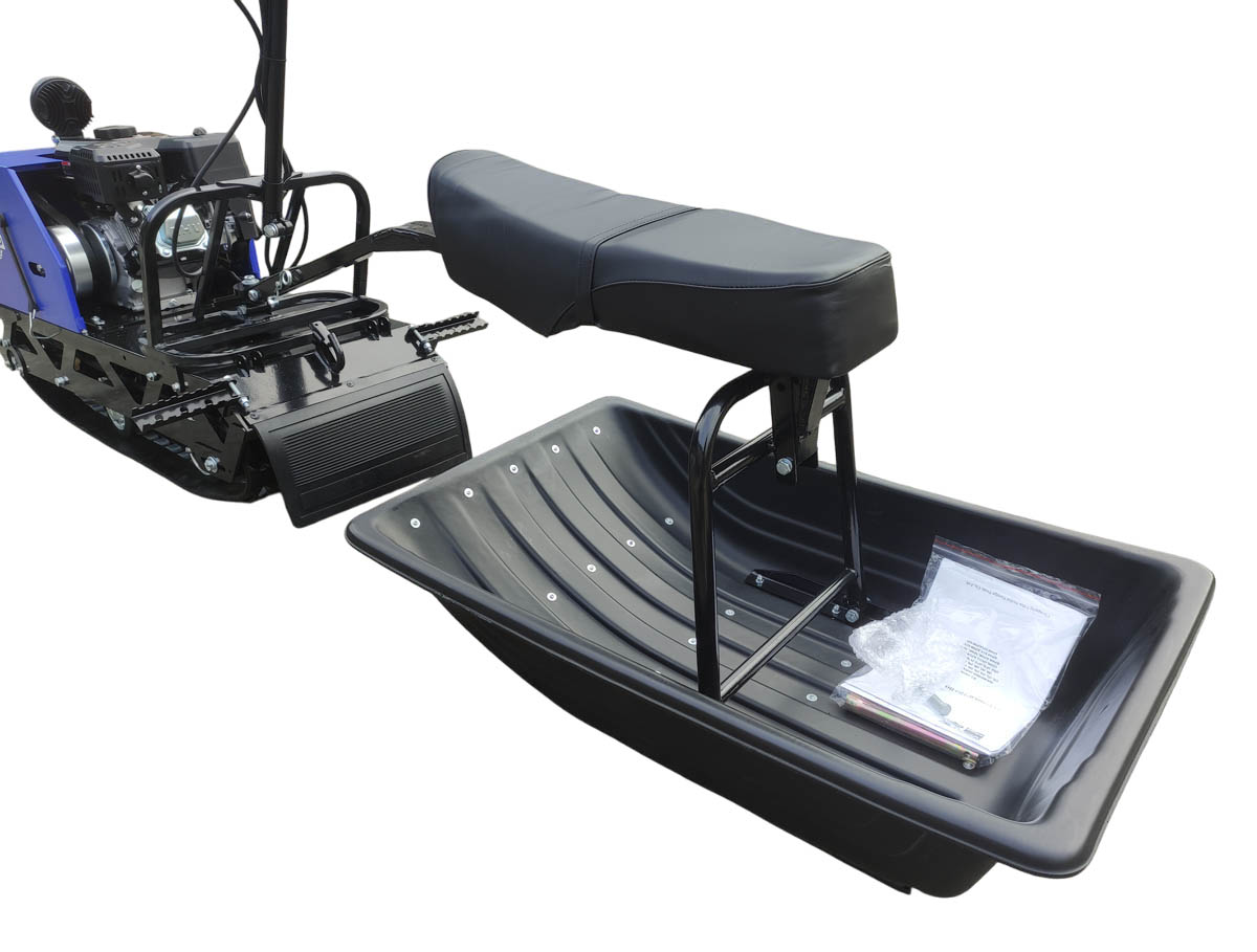 Мотобуксировщик компактный с седельным модулем ЛИДЕР-ДЕЛЬТА-2S-CVTL (+фара), 8+ лс. ВАРИАТОР TAV2-40