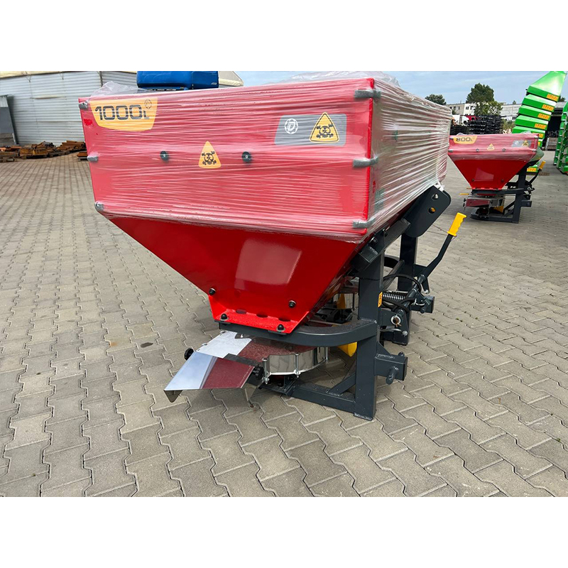 Разбрасыватель удобрений D-pol РУМ-1000 усиленный с садовой приставкой