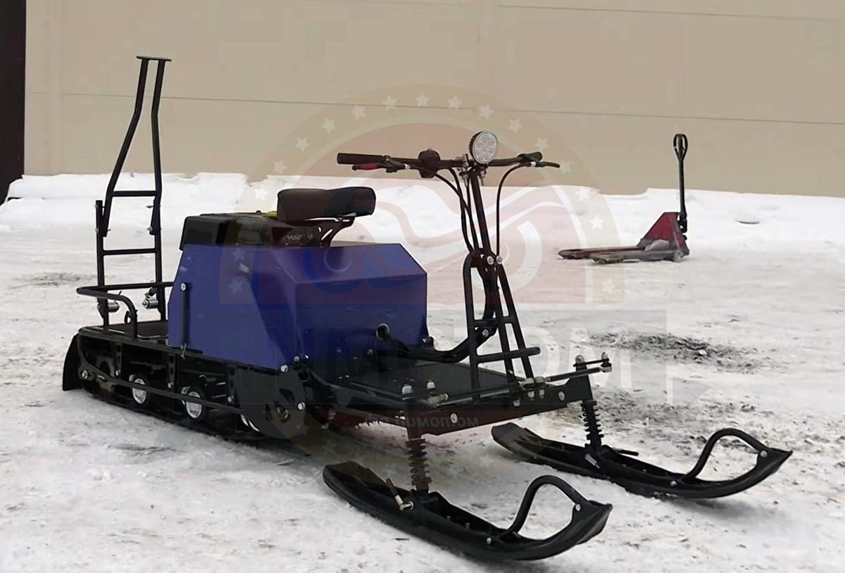 Мотобуксировщик с лыжным модулем 15 л.с., ЛИДЕР-2-3Т-15АП (3 тележки), АДАПТИВНАЯ ПОДВЕСКА