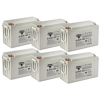 Комплект тяговых аккумуляторов RuTrike 6-EVF-120 (72V120A/H C3)