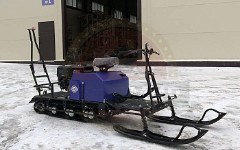 Мотобуксировщик с лыжным модулем 16 л.с., С РЕВЕРСОМ ЛИДЕР-3-3Т-16АП (3 тел.), АДАПТИВНАЯ ПОДВЕСКА
